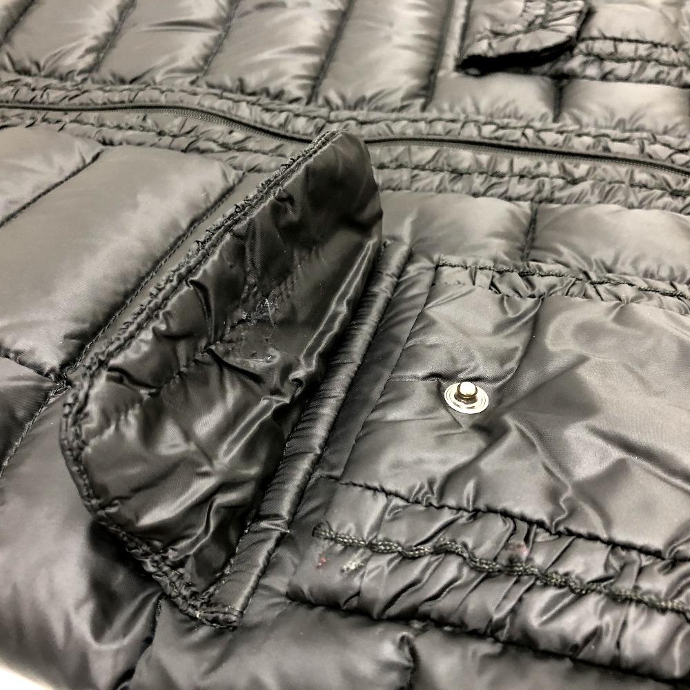 MONCLER logo Long Down Jacket Apparel Down jacket Nylon Black