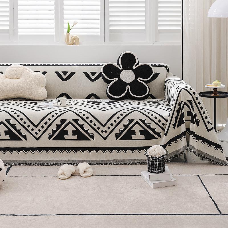 Новый диванный полотенце-чехол на все времена года, простой современный нескользящий чехол для дивана, тканевый чехол для одеяла с защитой от царапин от кошек