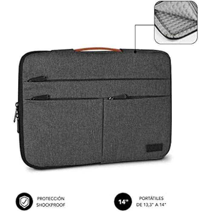 Чехол SUBBLIM Air Padding 360 для ноутбука 13,3-14" - Темно-серый