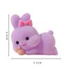 Kawaii 3D мультфильм Флокирующий Кролик Шарм Милый Настольный Автомобильный Орнамент Подвеска Аксессуары Украшения