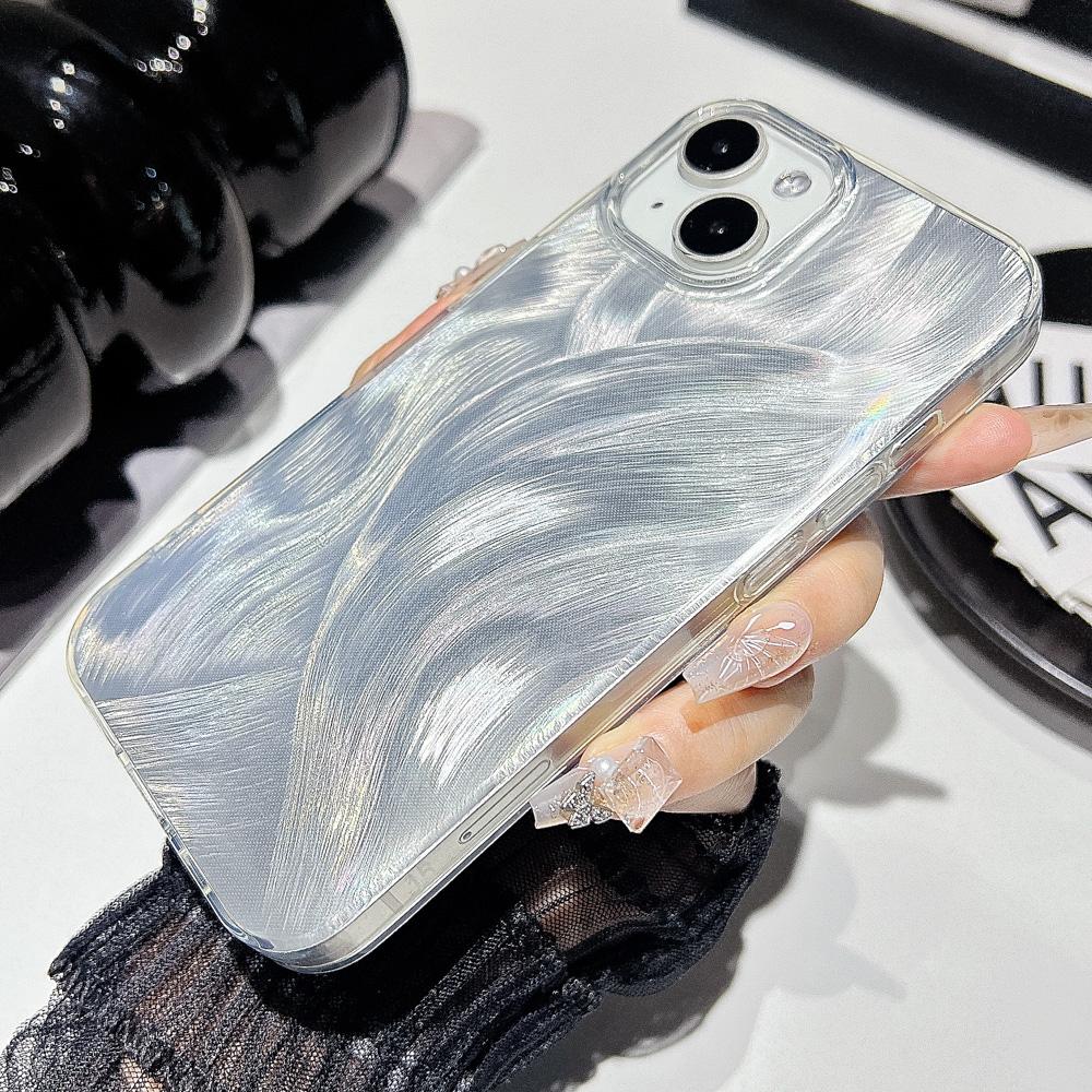 Laser Phone Case for iPhone 11 12 13 14 15 Pro Max 11 14 13 15 Laser Feather Glitter Shockproof Back Cover for iPhone 14 12 13 Pro