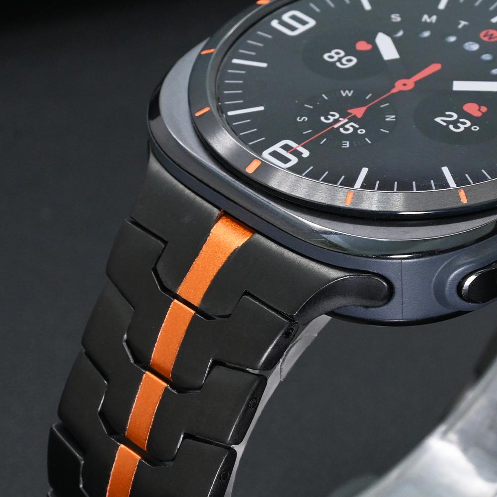 Luxury Man Watch Strap for Samsung Galaxy Ultra Watch 47mm Titanium Metal Watchband for Galaxy Ultra 47 Smartwatch Accessories