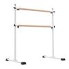 OSJ Ballet Bar 2 Tier Stand Ballet Bar Lesson Bar Height Smooth Adjustment Natural Wood 0~105cm