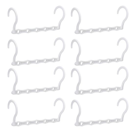 8 шт. вешалок для одежды с поворотным крючком на 360 градусов, с высокой грузоподъемностью, складные вешалки