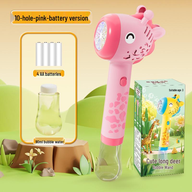 Unicorn Electric Bubble Maker: Kids' Automatic Light-Up Bubble Gun Gift