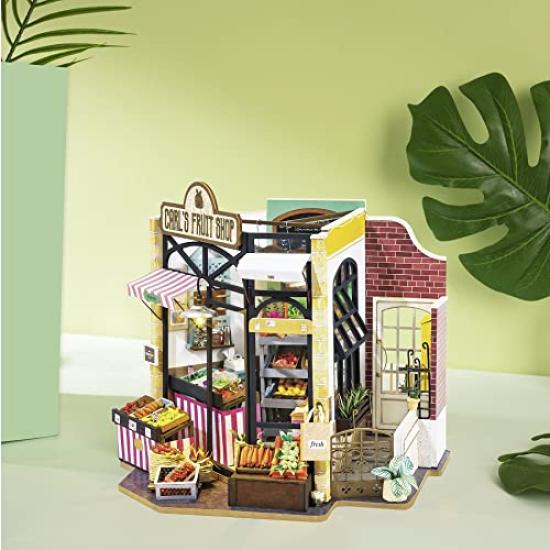 Руководство пользователя на японском языке Robotime DIY Miniature House Dollhouse DG142 Fruit Shop Tsukurunsu® [Официальная продажа/включен японский язык]
