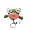 Adorable Green Plush Frog Keychain Cute Cartoon Stuffed Toy For Girls Gift