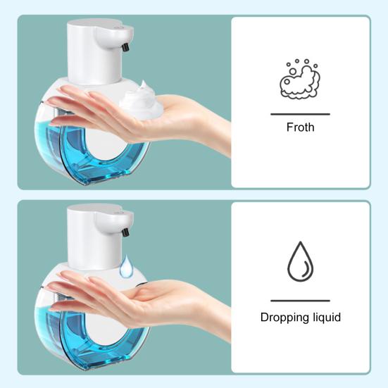 Автоматический сенсорный дозатор мыла, перезаряжаемый аккумулятор 500 мАч, прозрачная бутылка, инфракрасный датчик, бесконтактная жидкость
