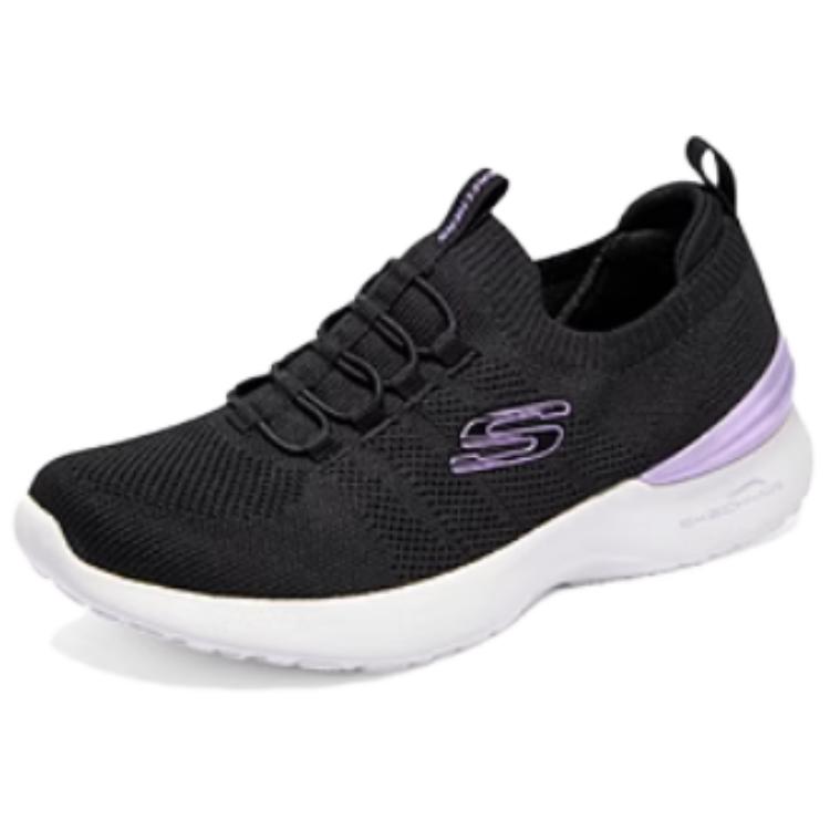 Skechers Спортивные женские модные повседневные кроссовки с низкой посадкой для бега Женская кепка Черный 149754-BKLV