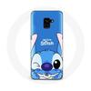 Case for Samsung Galaxy A8 Plus Stitch Cute Blue Background