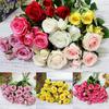 Faux Roses Lifelike Reusable Smooth Beautiful Silk Fake Flower for Kitchen