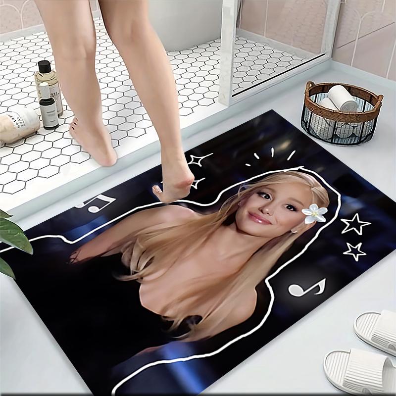 Flower Star Music Night Carpet Rug Soft Washable Antislip Home Living Room Sofa Mats Personalized Christmas Rug