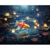 Рамка Краска по номерам Diy Подарки Рыбы Животные Картинки по номерам Ночная раскраска по номерам для взрослых Домашний декор 40x50 см