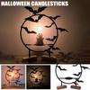 Halloween Candlestick Holder Bat Wall Decor With Candle Halloween Candlestick Gothic Wall Decor Halloween Candle Holders