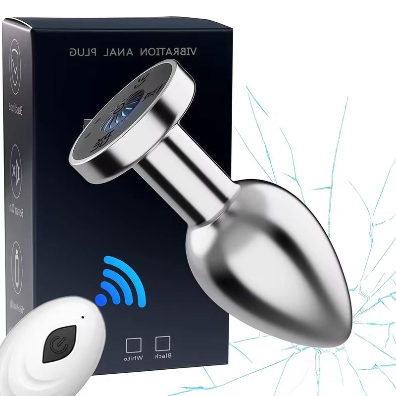 Wireless Anal Plug Vibrator for Men Women Butt Plug Men Prostate Massager Female Vagina Remote Stimulator for Adult Sex Toys