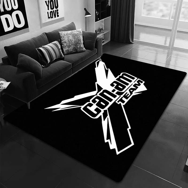 2026 Can-AM motorcycle logo printed carpet Living room bedroom non -slip carpet Yoga mat Outdoor carpet kawaii rug birthday gift