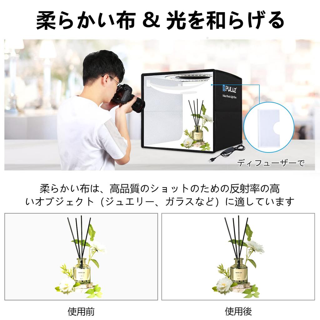 PULUZ Photography Простая студийная фотография Регулируемая фотография 96 ярких светодиодных лампочек 6 фоновых бумаг 12 фотографий Легко для