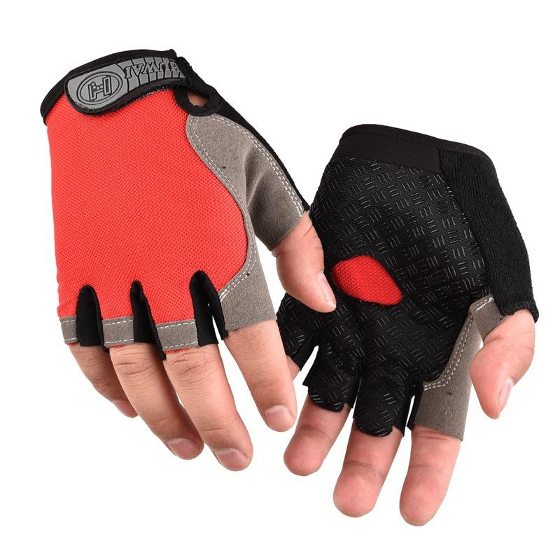 Противоскользящие дышащие перчатки с половиной пальца, дышащие велосипедные перчатки, фитнес-зал, бодибилдинг, кроссфит, спортивные перчатки