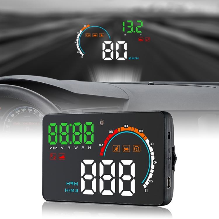 Q5 GPS 4-дюймовый автомобильный проекционный дисплей Система безопасности, Поддержка скорости движения и направления и расстояния / Километры вождения /