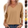 Women's Fashion Solid Colour Long Sleeve Fleece Thickened Top