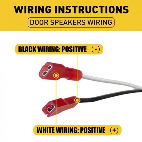 4Pcs Speaker Wire Adapters Harness Connector Kit For 1992-1995 Toyota Pickup