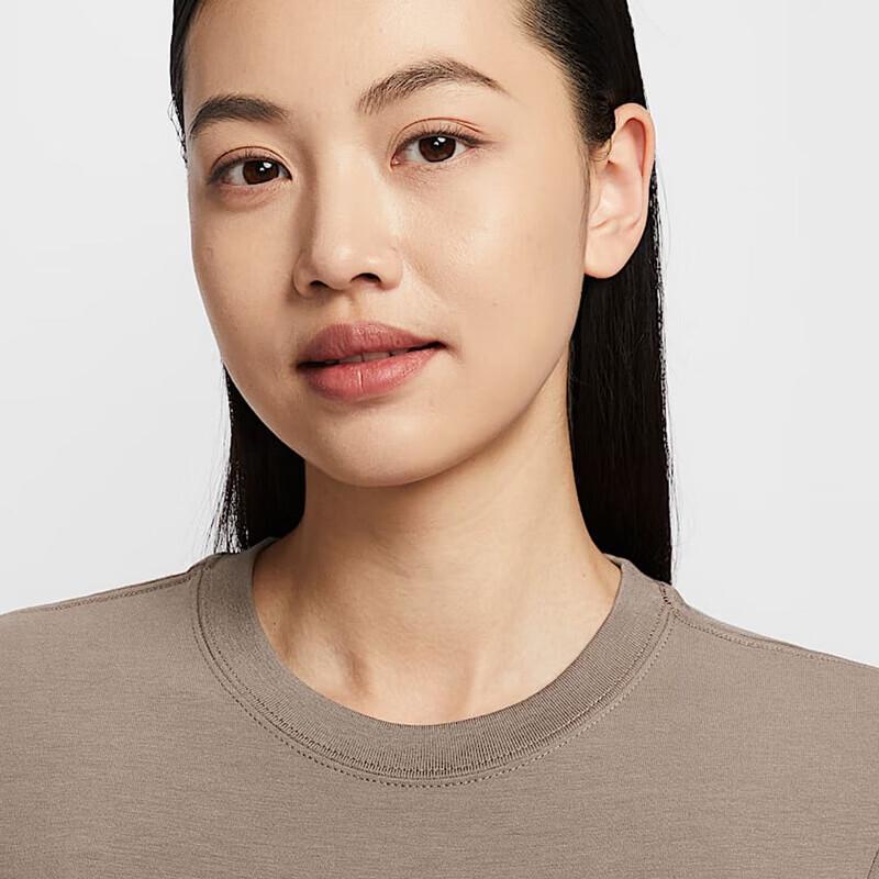 Nike Женская вязаная укороченная футболка с коротким рукавом Chill Knit