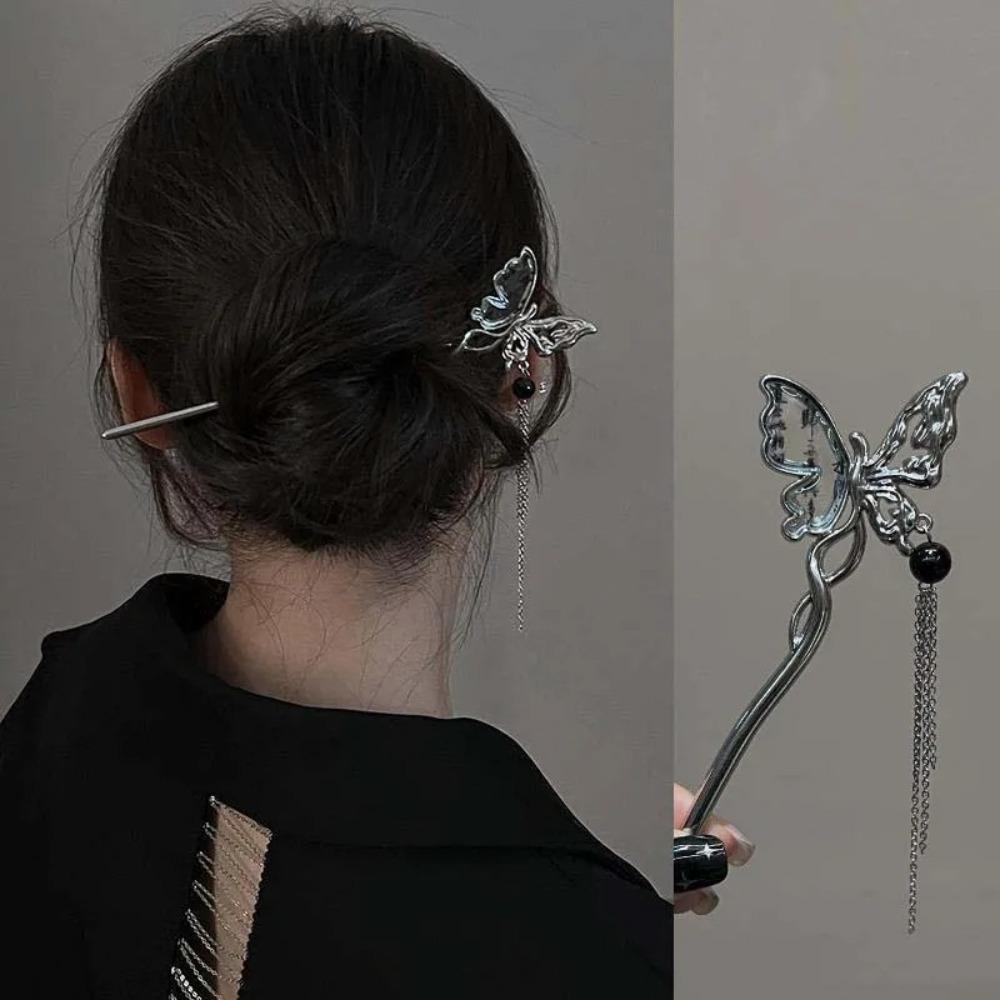 Vintage Hanfu Chopstick Hair Sticks Chinese Style Hair Accessories 2024 New Tassel Hair Stick