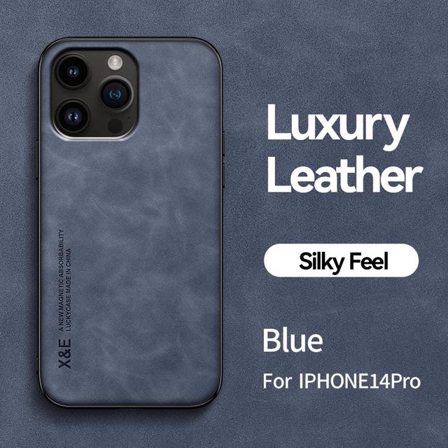 Роскошный кожаный чехол с магнитной застежкой для Iphone 14 13 12 11 Pro Max Mini Xr Xs X 8 7 Plus Se 14pro, автомобильный держатель из овчины в стиле ретро, мягкий чехол