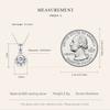 BAMOER D Color VVS1 EX 1.0CT Moissanite Pendant Necklace for Women 925 Sterling Silver Wedding Engagement Gift Fine Jewelry