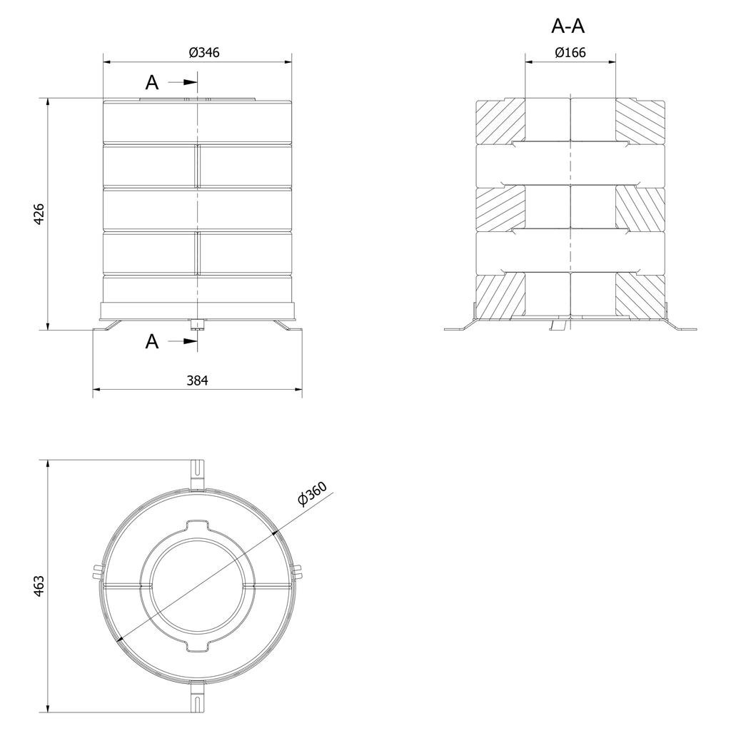 Комплект дисков для накопления бетона 10 шт.. 5 слоев для печей TORA/L