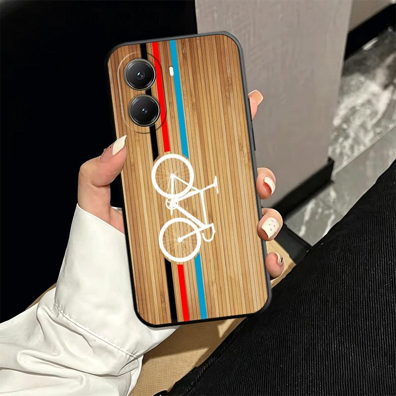 Мягкий спортивный чехол для телефона с изображением велосипеда для Xiaomi Poco X5 X6 X7 X8 Pro Max X3 F7 F8 Ultra M8 M7 M6 M5 Redmi 15 15C 14C 13C 12C X4 F