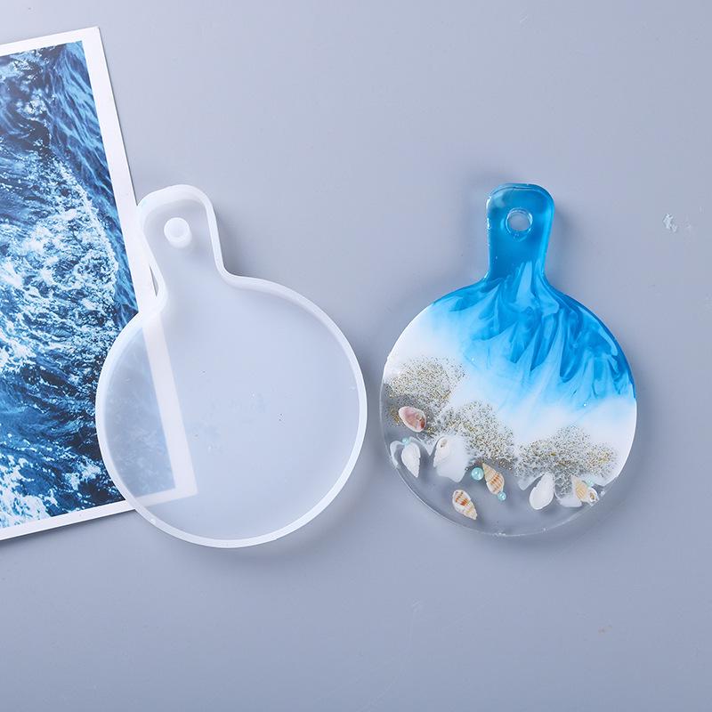 Премиум DIY Ручка Поднос и Зеркало Дисплей Эпоксидная Смола Силиконовые Формы