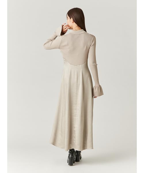 Polo Color Knit Dress FWNO245058 GBEG [Frey ID] Women's