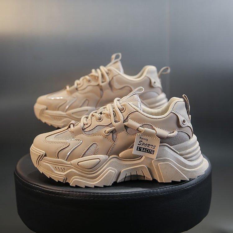 Spring and Summer New Korean Style Ins Platform Women's Shoes Student Casual Sneakers Women's Ins Trendy Daddy Shoes Women