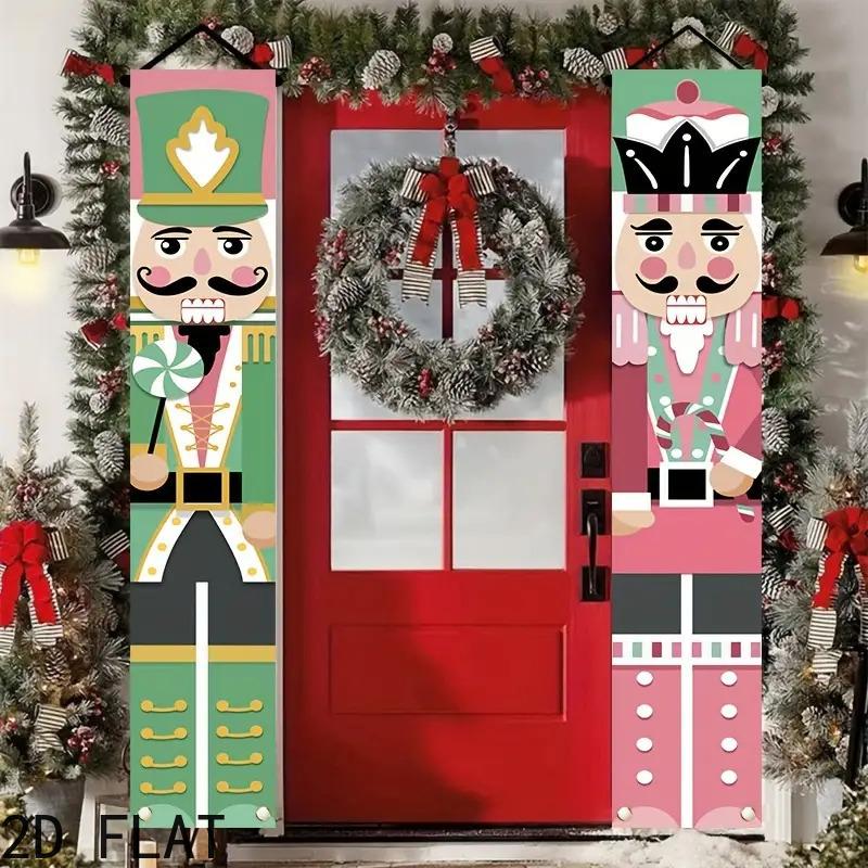 Christmas & Birthday Calligraphy Large Door Couplet 12x70.8in