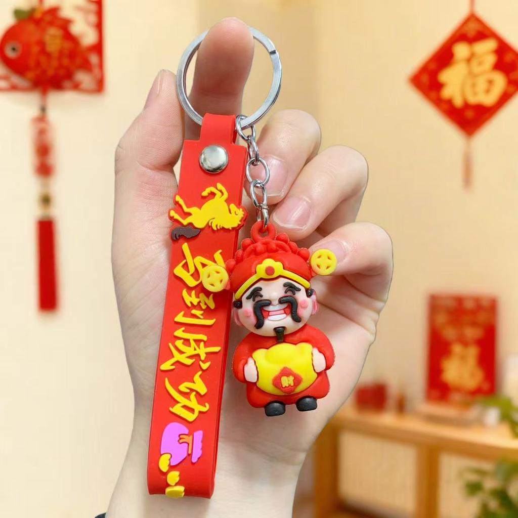2026 Year of The Horse Keychain Pendant Will Be Rich Soon, Doll Zodiac Horse Student Bag Pendant Small Gift