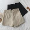 Женские шерстяные шорты А-силуэта с высокой талией: Осень/Зима 2023 Корейская облегающая повседневная одежда для активного отдыха