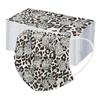 50PCS Adult Leopard Print Plus Butterfly Three-Layer Disposable Protective Mask