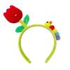 Bean Sprout Flowers Headband Cartoon Plush Flower Hair Hoop Cute   Daily