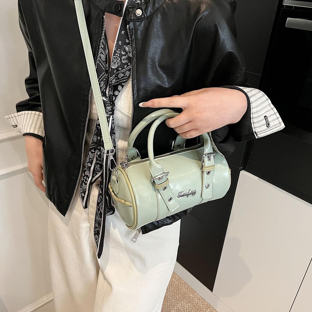 Handbag Women's New Bag Shoulder Messenger Bag Cylinder Bag