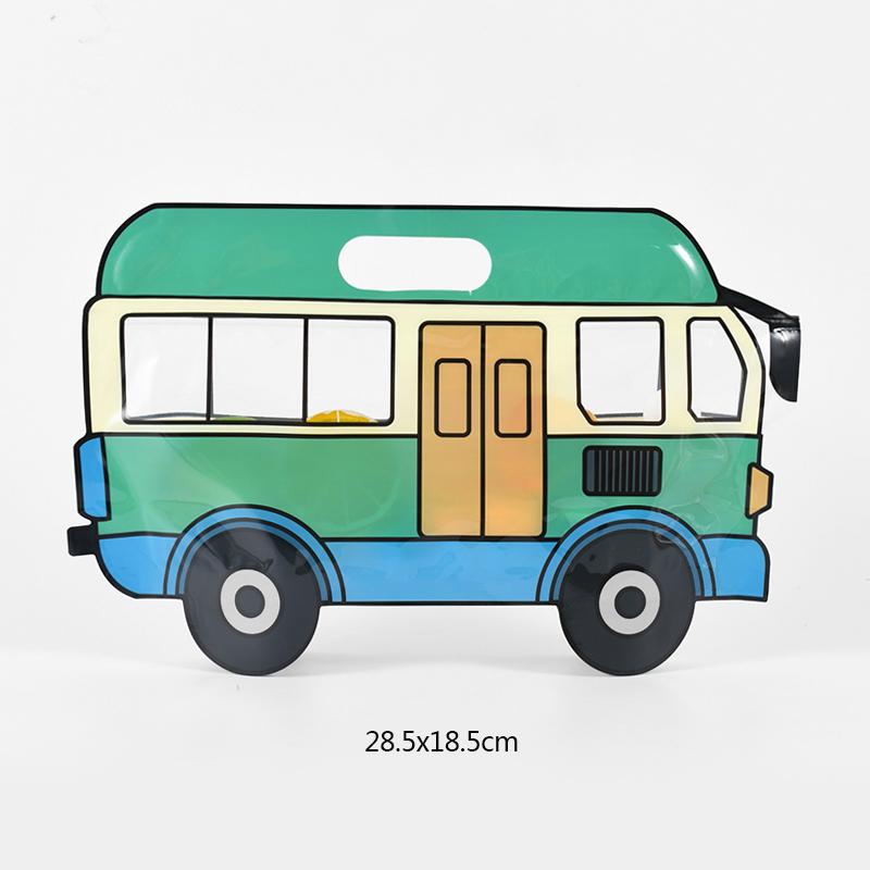 10 шт. строительный грузовик конфеты подарочный пакет полицейская машина экскаватор печенье закуски сумки на молнии детский день рождения сувениры декор поставки