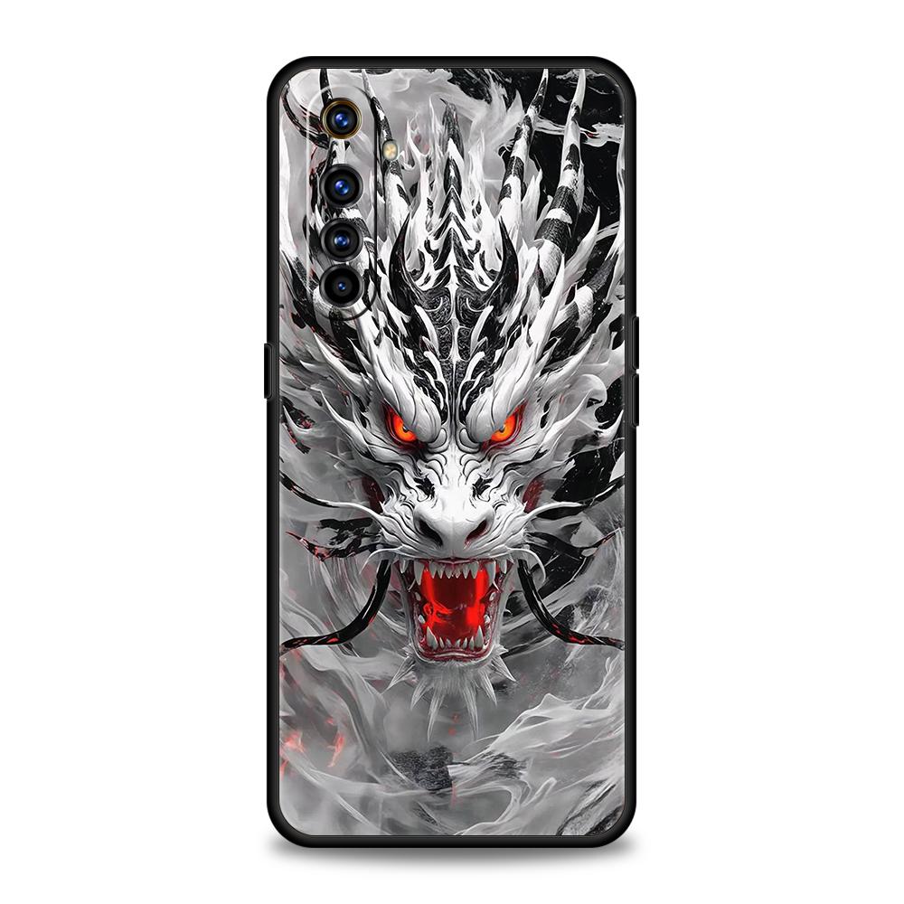 Иллюзорный Цвет Китайский Дракон Мягкий ТПУ Для Realme 12 11 10 9 Pro Plus GT2 GT3 GT5 7 8 Pro C21 C25 C35 Pro Ударопрочный Чехол для Телефона