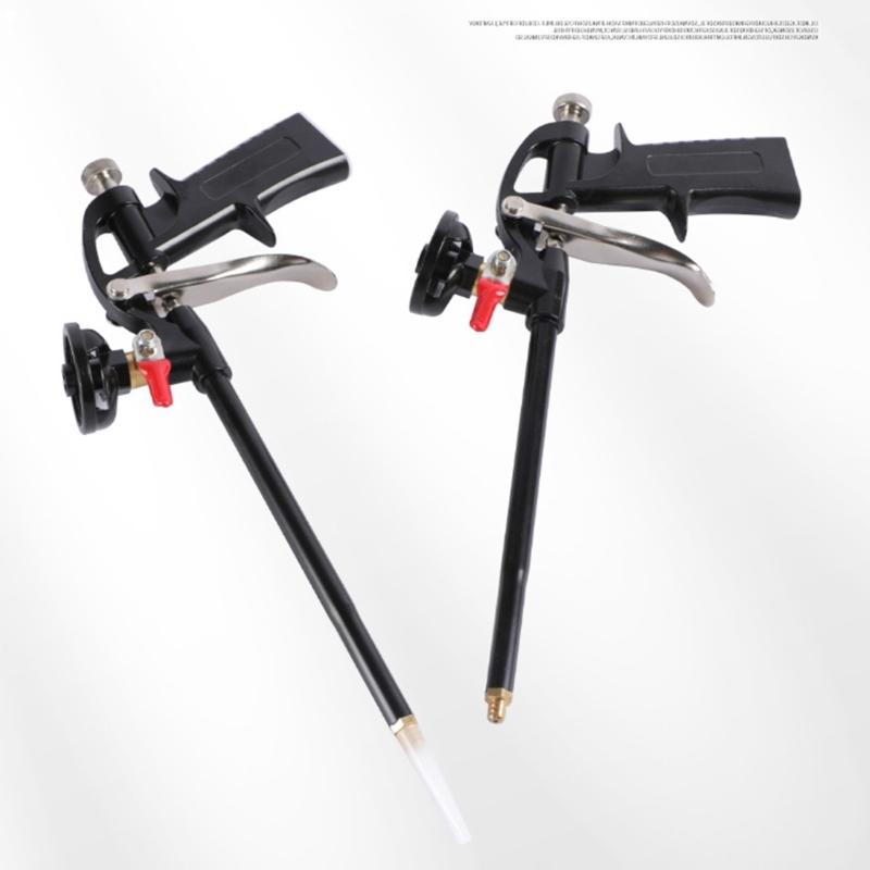 Foam Gun Foaming Gun Expanding Caulking Guns Metal Body Spray Application PTFE Non-Stick Coated Basket Metal Body