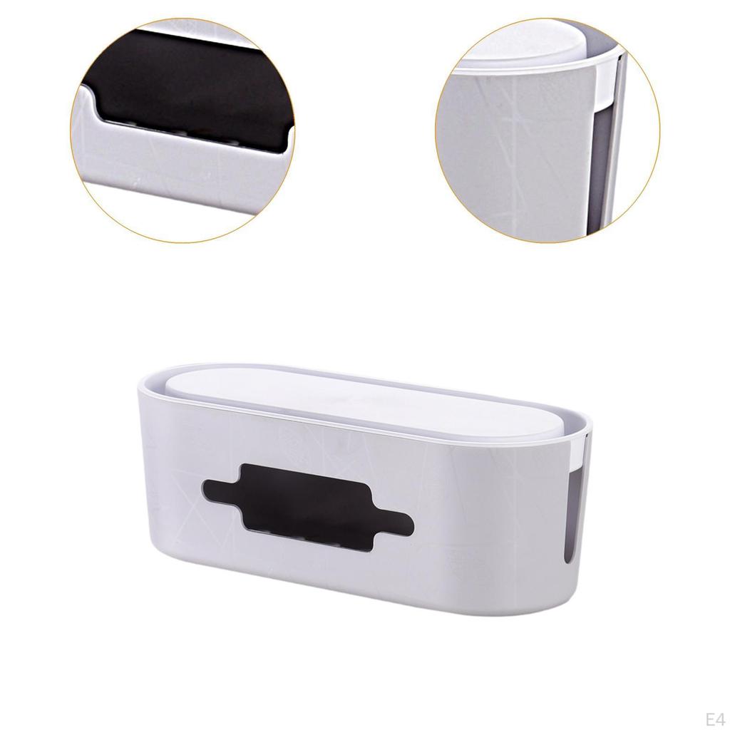 Коробка для организации кабелей Органайзер для сетевых фильтров 32x13x11см Легкий аксессуар Универсальный с телефоном