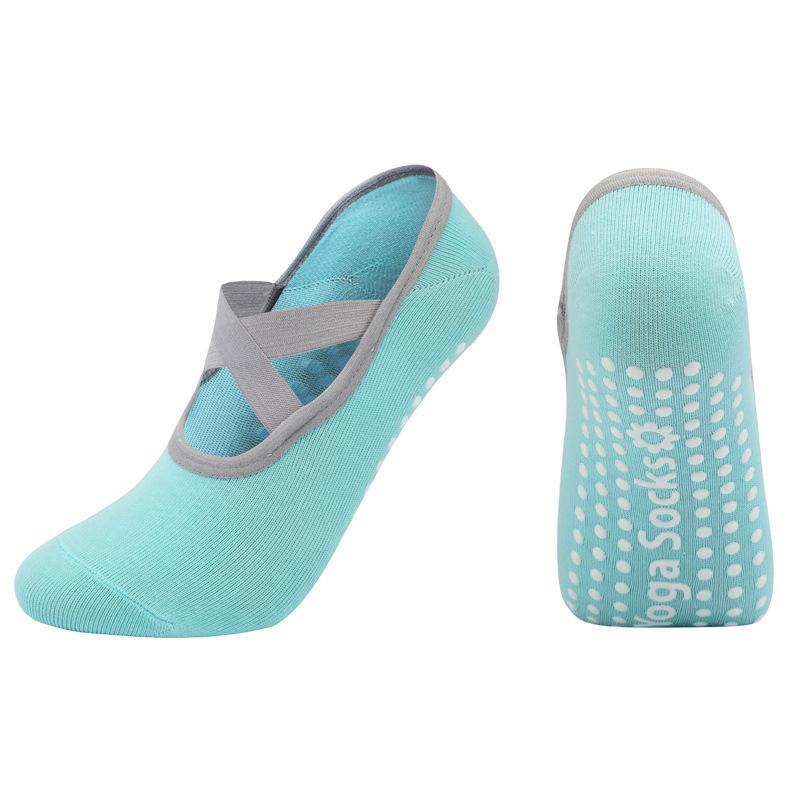 Женские носки для йоги с пятью пальцами, силиконовые нескользящие бандажные носки для балета, пилатеса, дышащие хлопковые спортивные носки с открытой спиной для танцев в помещении