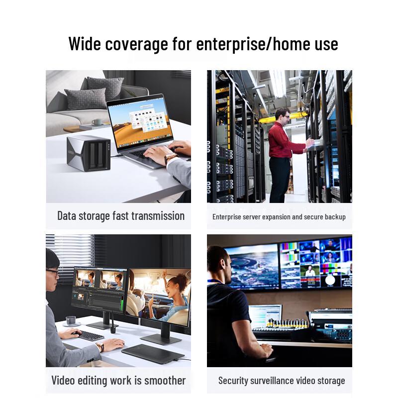 Ugreen Сетевое хранилище NAS с 4 отсеками и ИИ CD320