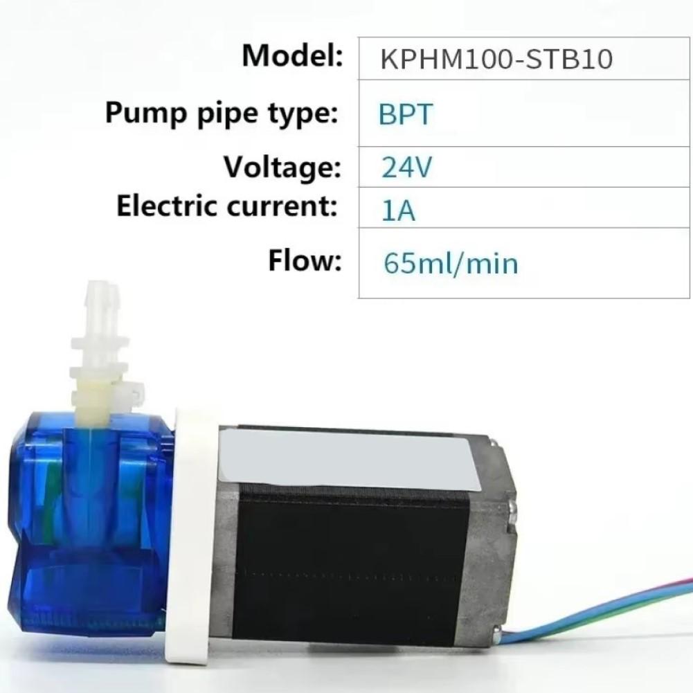 Compact small peristaltic pump 12V 24V for large sweepers with low noise operation plastic gear design flow 100mlmin 65mlmin
