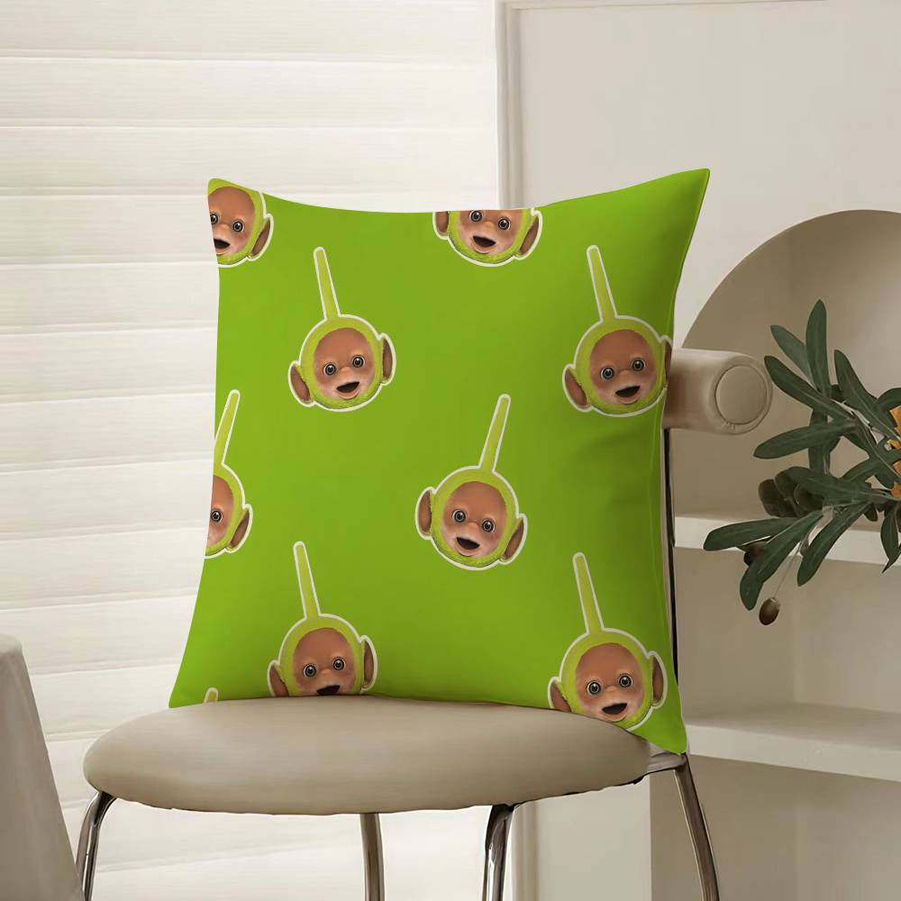 Детские милые компаньоны Телепузики - Наволочка Комфорт Диван-кровать Шелковистая элегантная Невидимая молния Декоративная наволочка