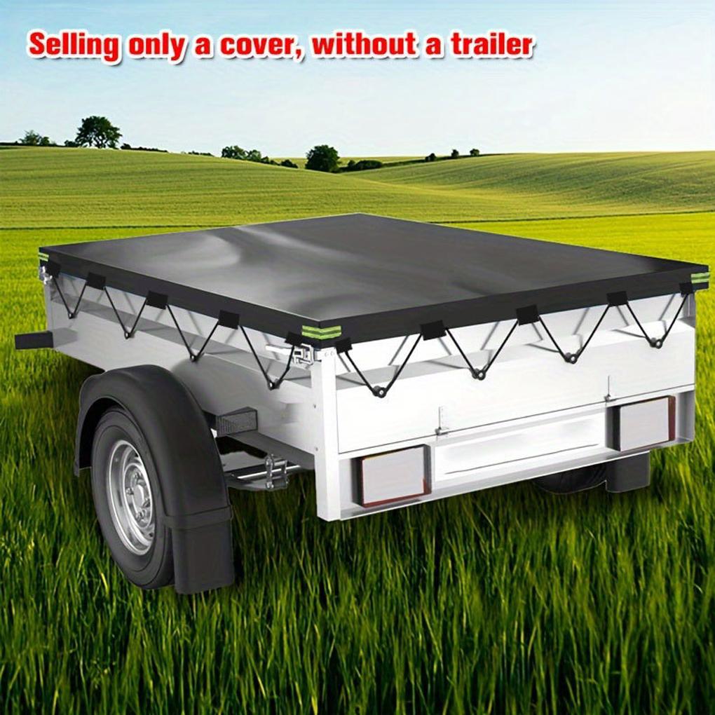 Black UV For Trailer Thick PVC Fabric Trailer Cover Utility Trailer Cover