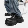Fashion Black New Trendy Men's Shoes Thick Bottom Height Increasing Design Style Fashion Party Outdoor Street Daily Quality Shoes Hot